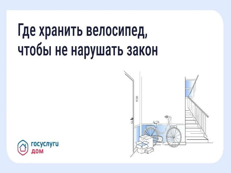 Хранение велосипедов в МКД: что говорит закон.